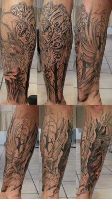 Leg Tattoo Arts